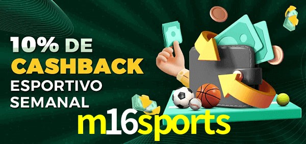 10% de bônus de cashback na m16sports
