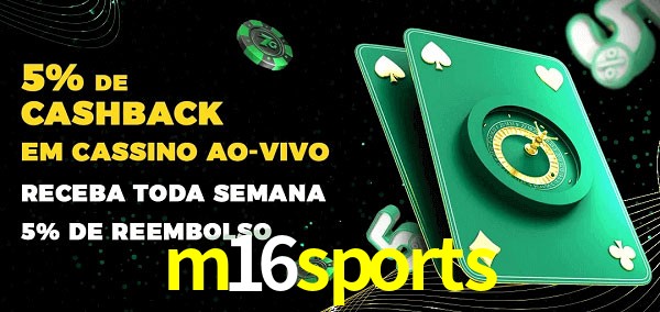 Promoções do cassino ao Vivo m16sports